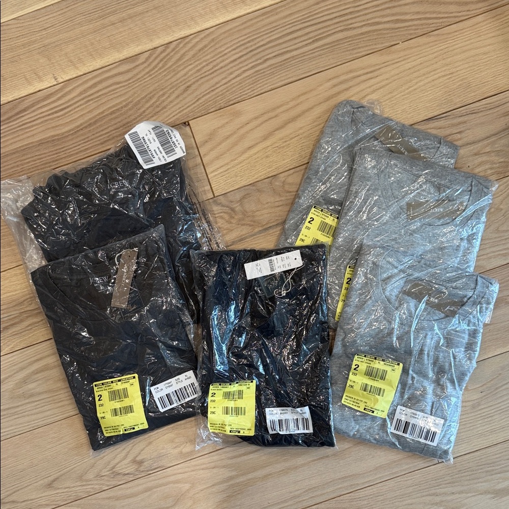 NWT LOT OF 6! J.Crew Broken in Pocket Tee XL